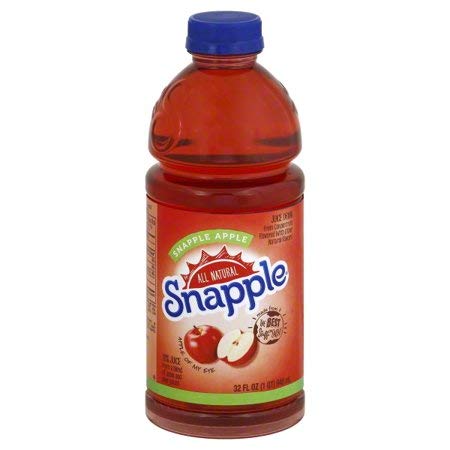 All Natural Snapple Apple, 1 Plastic Bottle, 64 Oz