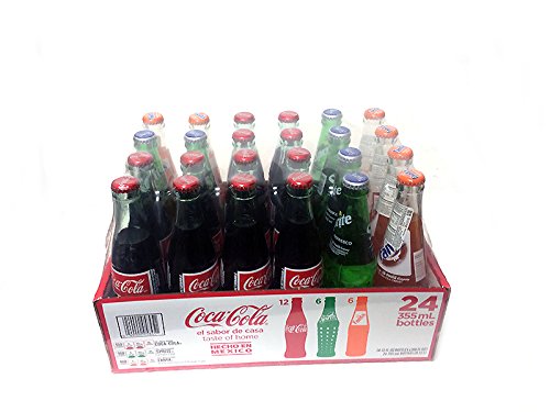 Coca Cola, Sprite, Fanta 12oz Glass Bottle (pack Of 24) Hecho En Mexico Cola 12 Fl Oz (pack Of 24)