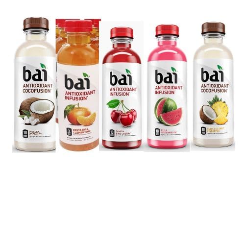 Bai Flavored Water, Antioxidant Infused Drinks, 18 Fluid Ounce Bottles, (pack Of 12) Variety Pack