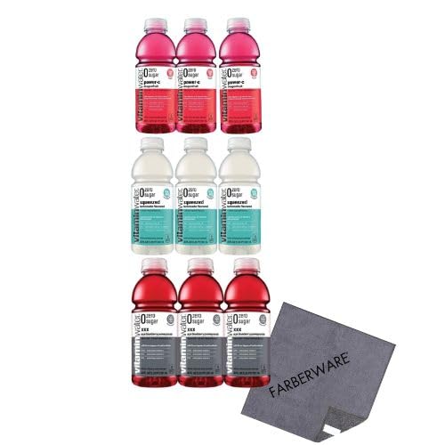 Cameo Selections - Vitamin Water Zero Sugar - 3 Flavor Variety Pack - (pack Of 9)