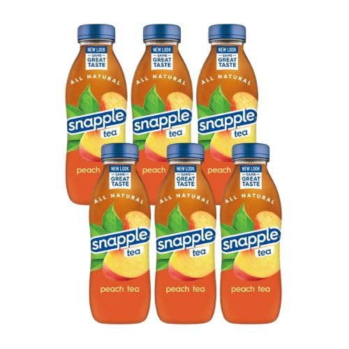 Cameo - Snapple All Natural Peach Iced Tea  16oz Plastic Bottle (6 Pack)