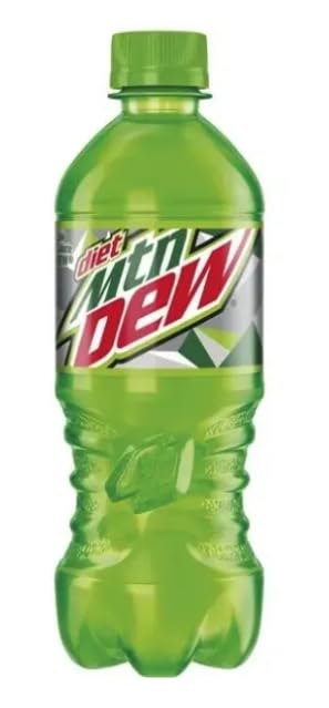 Diet Mountain Dew Soda 20oz Bottles, Quantity Of 24