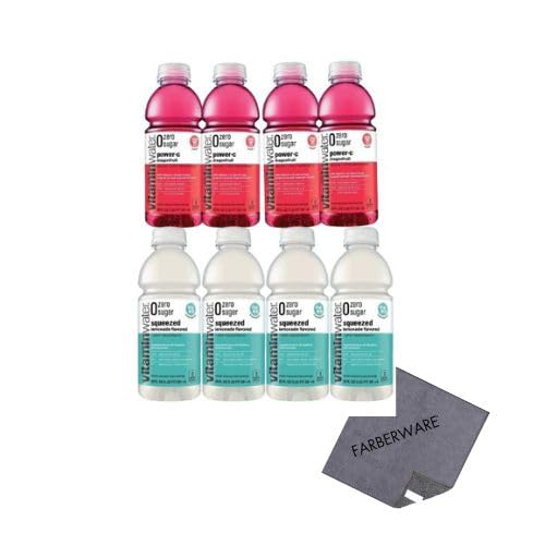 Cameo Selections- Vitamin Water Zero Sugar- Power C & Squeezed - Variety Pack (pack Of 8)