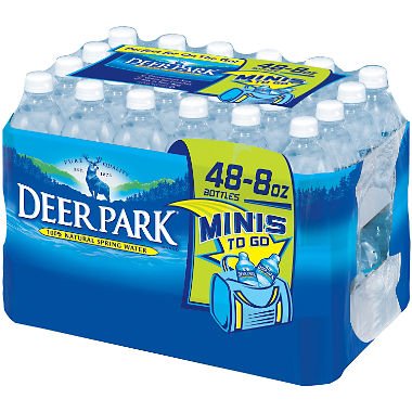 Deer Park Natural Spring Water (8 Fl. Oz. Bottles, 48 Ct.) (pack Of 2) Unflavored 8 Fl Oz (pack Of 96)