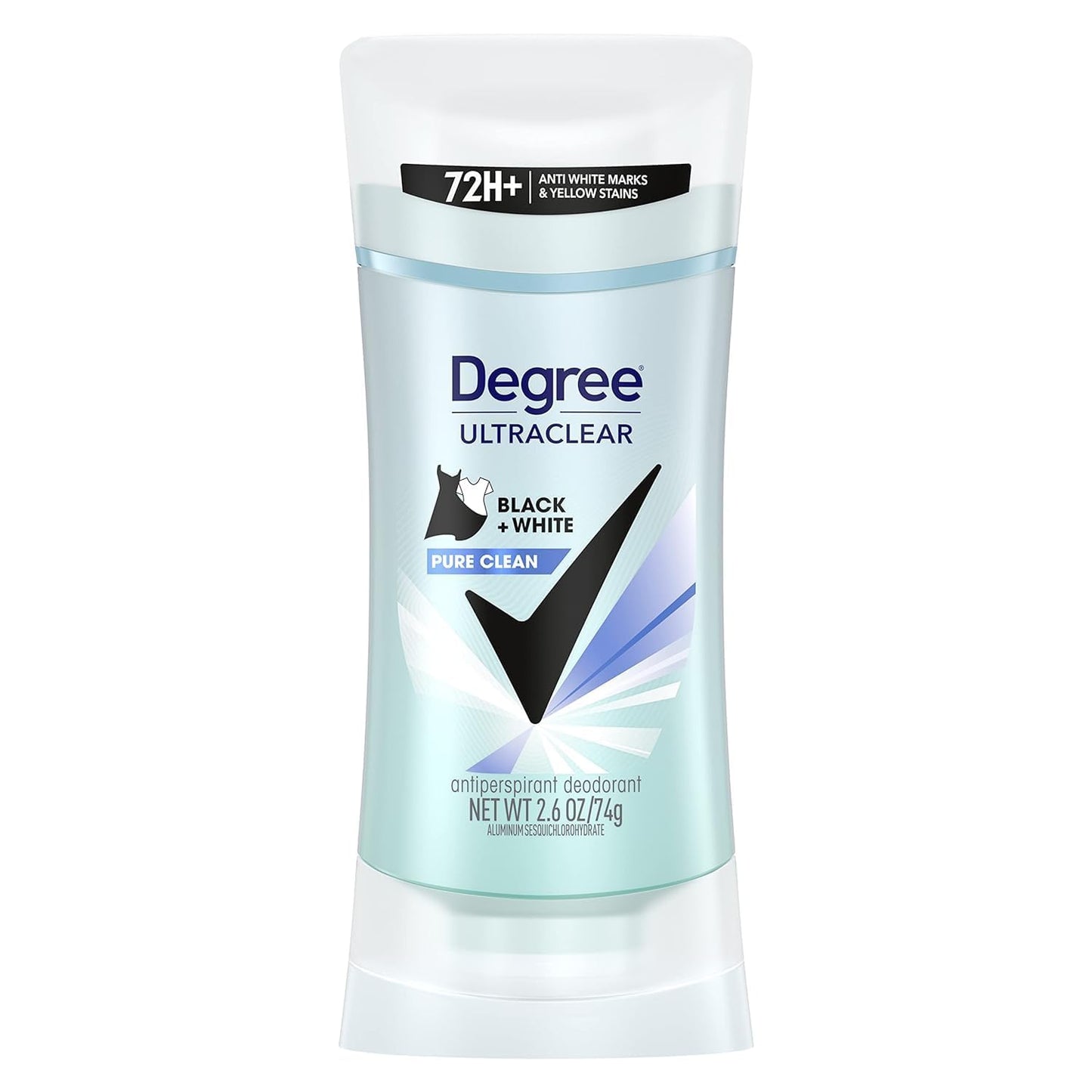 Degree Antiperspirant For Women Protects From Deodorant Stains Pure Clean Deodorant For Women 2.6 Oz, (pack Of 12)