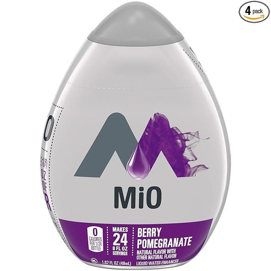 Mio Berry Pomegranate Liquid Water Enhancer Drink Mix (1.62 Fl Oz Bottle), Set Of 8