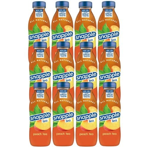 Cameo - Snapple All Natural Peach Iced Tea  16oz Plastic Bottle (12 Pack)