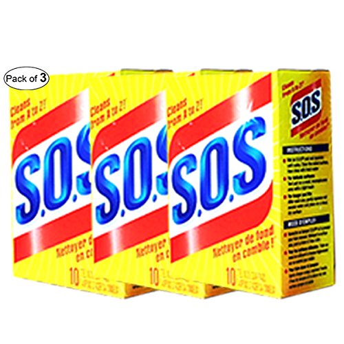 S.o.s 98014 Steel Wool Soap Pad (10 Count) (pack Of 3)