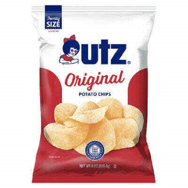 Utz Quality Foods Original Potato Chips Family Size Bags (3 Bags) 8 Ounce (pack Of 3)