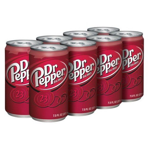 Dr Pepper Soda 7.5oz Small Slim Mini Cans 38 Packs (24 Cans) (choose Flavor Below) (original)