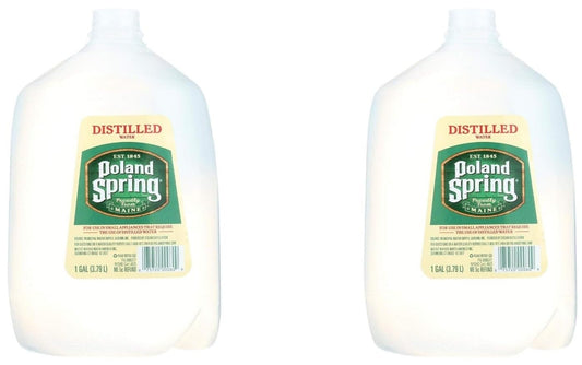 Poland Springs Distill Water - 1 Gallon Per Bottle - 2 Total Bottles (2 Total Gallons) Distill Water Water 128 Fl Oz (pack Of 2)