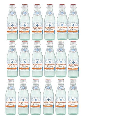 Cameo Selection - Acqua P Natural Spring Water, 8.45 Fl Oz Glass Water Bottles (18 Pack) No Flavor 8.45 Fl Oz (pack Of 18)