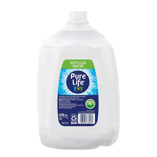 Pure Life Distilled Water, 1 Gallon, Plastic Bottled Water 24 Bottles Of 1 Gallon Each (24 Total Gallons)