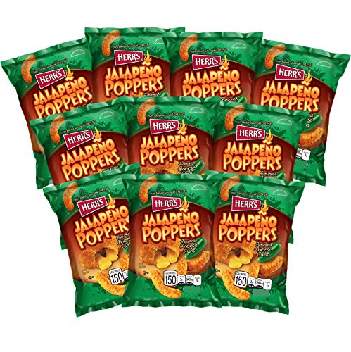 Herrs Jalapeno Popper Cheese Curls, 1,23 Ounce Bags (pack Of 10)