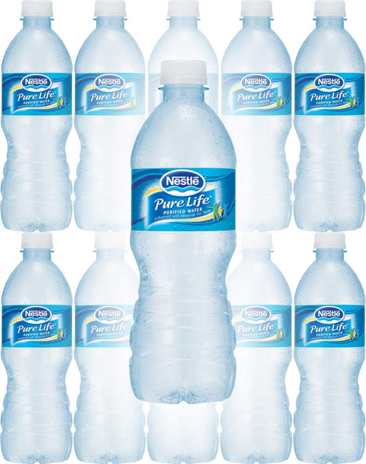 Nestle Water, Pure Life, Purified Water, 16.9 Fl Oz Bottle (pack Of 10, Total Of 169 Fl Oz) 16.9 Fl Oz (pack Of 10)