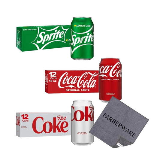 Cameo - Top 3 Soda Bundle Kit  3 Classic Flavors Sprite, Coke, Diet Cola  Your Go-to Fridge Pack. 12oz (36 Pack)