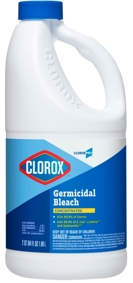 Clorox Germicidal Bleach, Cloroxpro Concentrated, 64 Ounce Bottle (31009) Packaging May Vary