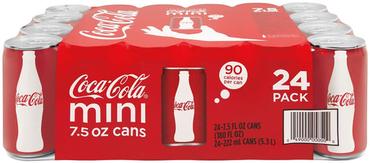 Coca-cola Mini-cans, 7.5 Fl Oz (pack Of 24)