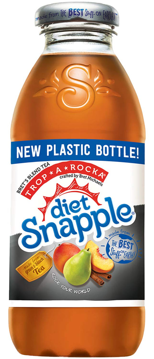 Diet Snapple - Diet Trop-a-rocka - 16 Oz (9 Plastic Bottles) Diet Trop-a-rocka 16 Fl Oz (pack Of 9)