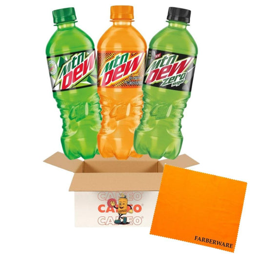 Cameo - Charged Fuel Pack  Mountain Dew 3 Flavor Variety Bundle  Mtn Dew, Mtn Dew Live Wire, Mtn Dew Zero 20 Fl Oz Bottle (12 Pack)