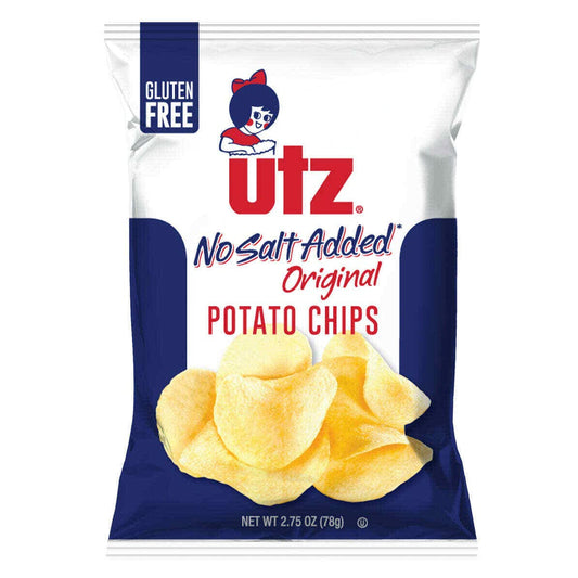 Utz Quality Foods Original Potato Chips, 14 Count Carton Single Serve Bags (original No Salt)