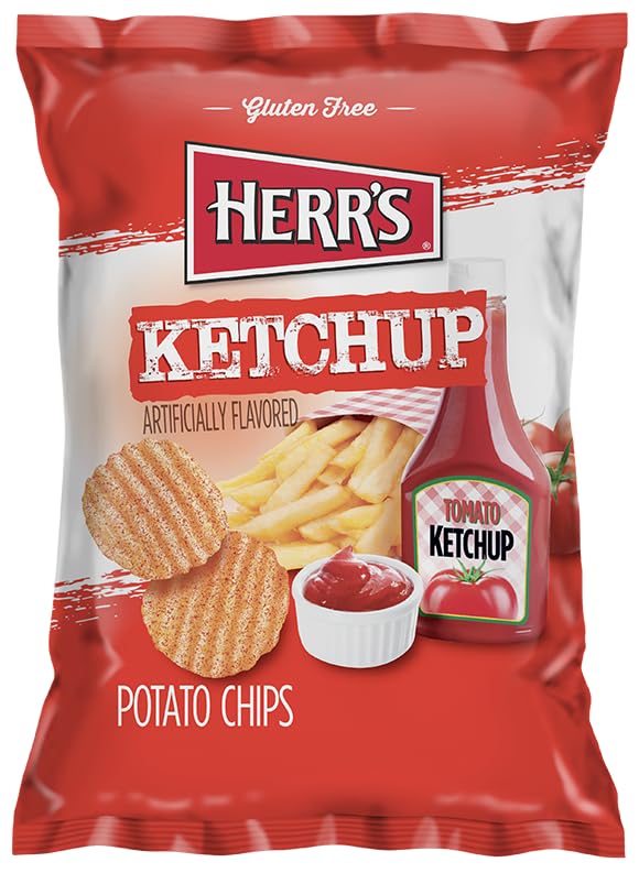 Herrs Ketchup Potato Chips, 1 Ounce (pack Of 42 Bags)...