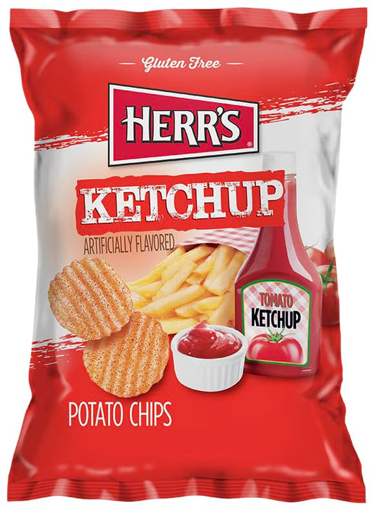 Herrs Ketchup Potato Chips, 1 Ounce (pack Of 42 Bags)...