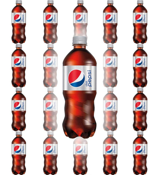 Diet Pepsi Soda, 20oz Bottle (pack Of 20, Total Of 400 Fl Oz) Cola 20 Fl Oz (pack Of 20)