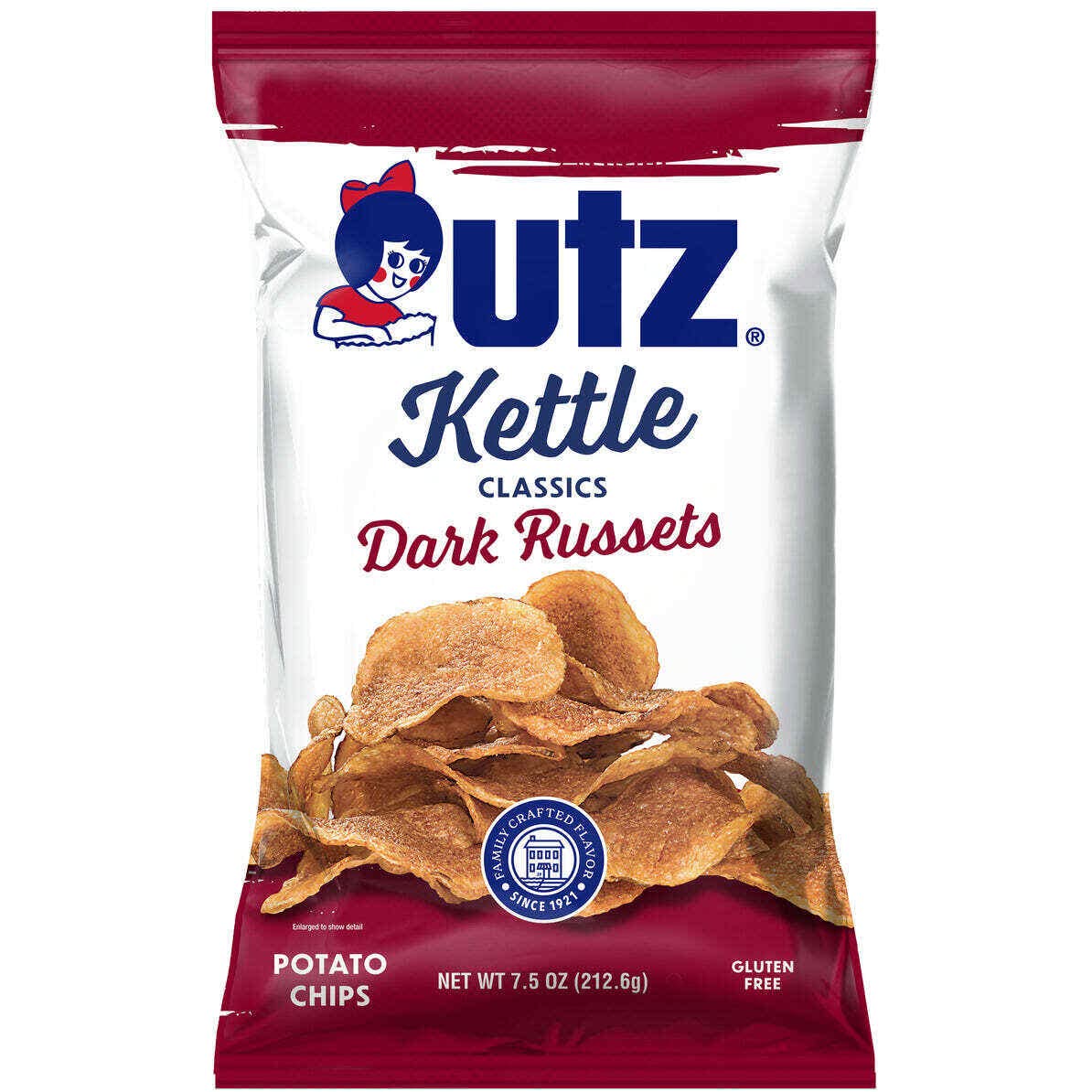 Utz Quality Foods Kettle Classics Dark Russets Potato Chips (4-pack) 7.5 Ounce (pack Of 4)