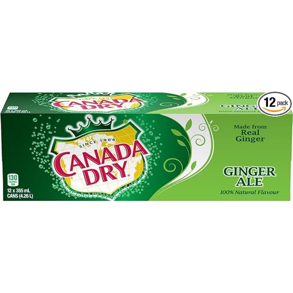 Canada Dry Ginger Ale, 12 Count, 355 Ml Ginger 12.0 Fl Oz (pack Of 12)