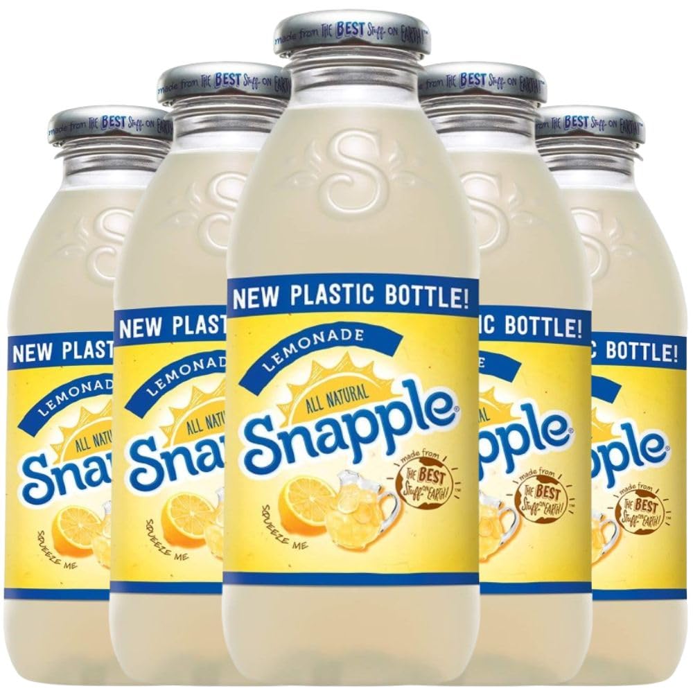 Cameo - Snapple All Natural Lemonade Iced Tea  16oz Plastic Bottle (8 Pack)