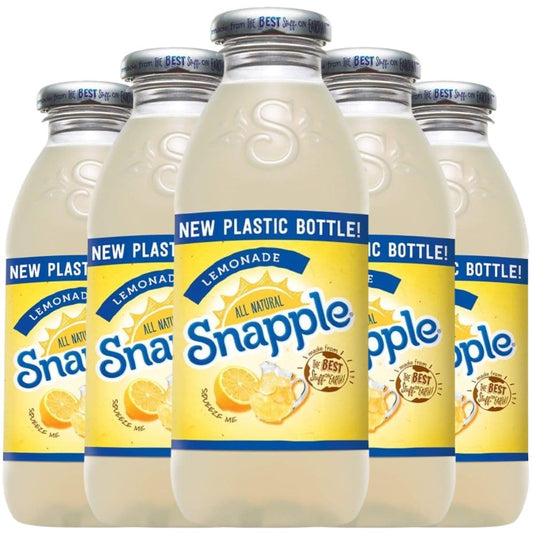 Cameo - Snapple All Natural Lemonade Iced Tea  16oz Plastic Bottle (8 Pack)