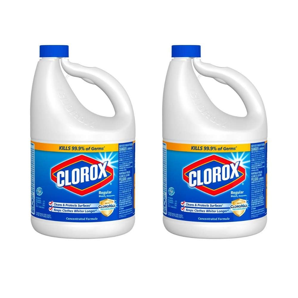 Clorox 30966 Concentrated Regular Bleach, 121 Oz.  Pack Of 2