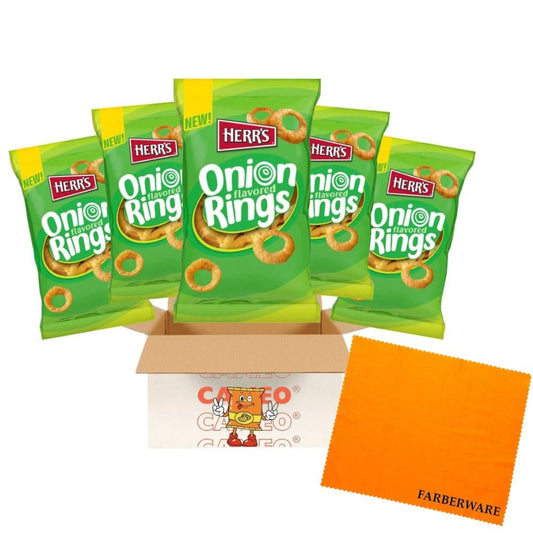 Cameo - New  Herrs Onion Rings Flavored Snack, 58 Oz Bag - (42 Pack)