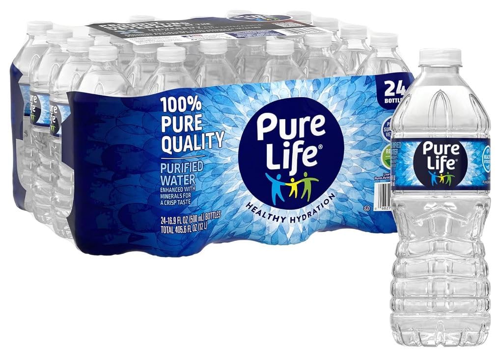 Nestle Pure Life Purified Bottled Water, 16.9 Fl Oz - 56 Pack