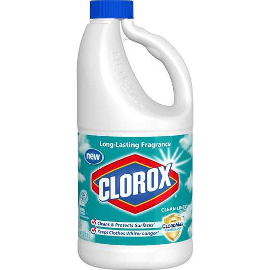 Clorox Liquid Bleach, Clean Linen Scent, 64 Ounce Bottle