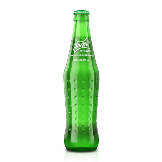 Coke De Mexico Sprite Glass Bottle, 12 Fl Oz, 24 Pack