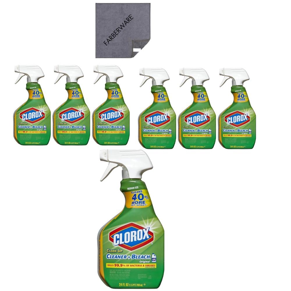 Clean-up Bleach Cleaner Spray Value 24 Fl Oz (pack Of 7) 168 Total Ounces