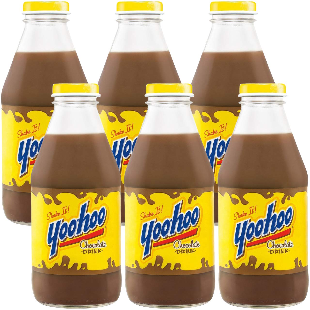 Yoohoo Chocolate Drink, Shake It, 15.5oz Glass Bottle (pack Of 6, Total Of 93 Fl Oz)