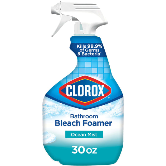 Clorox Disinfecting Bathroom Foamer With Bleach Original, Household Essentials, 30 Ounce Spray Bottle (package May Vary) 30 Fl Oz (pack Of 1)