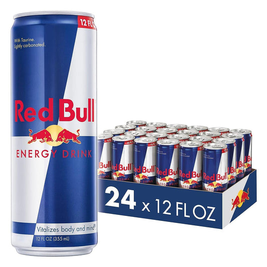 Cameo Red Bull Energy Drink, 12 Oz (24 Cans)