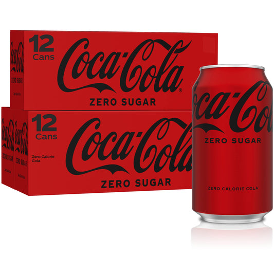 Coca-cola Zero Sugar Fridge Pack Bundle, 12 Fl Oz, 36 Pack Coca-cola Zero Sugar 12 Fl Oz (pack Of 36)