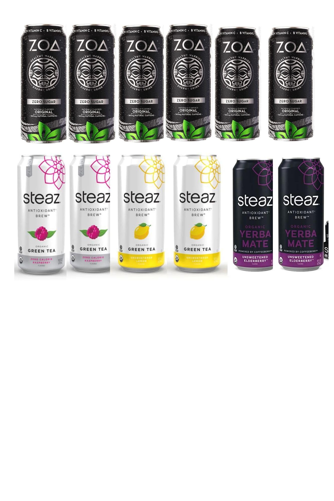 Cameo Selection - Zoa And Steaz Drinks Variety Pack