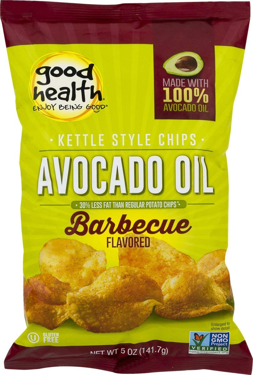 Good Health Avocado Oil Kettle Style Barbecue Chips 5 Oz. Bag (3 Bags) Barbecue 5 Ounce (pack Of 3)