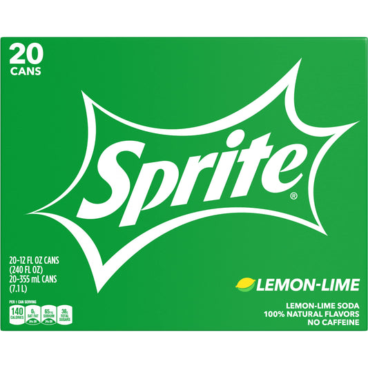 Sprite, 12 Fl Oz, 20 Pack