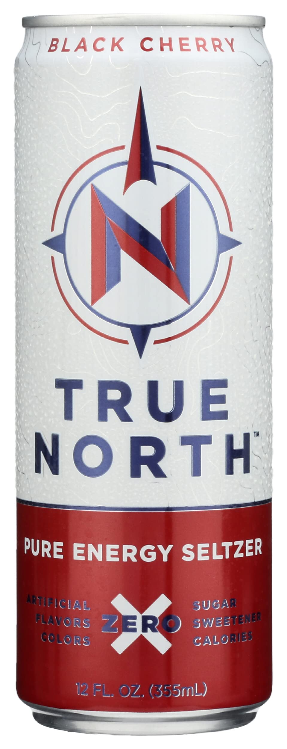 True North Pure Energy Seltzer, Black Cherry, 12 Oz (pack Of 12)