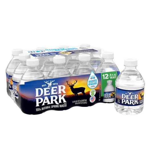 Deer Park Natural Spring Water, 8 Ounce No-value 8 Fl Oz (pack Of 12)