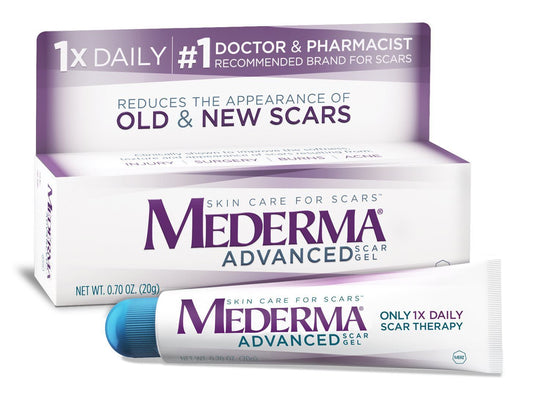 Mederma Ozmqmg Advanced Scar Gel Reduces The Appearance Of Old & New Scars, 0.7 Oz (2 Pack)