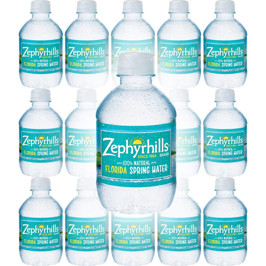 Zephyrhills Natural Spring Water, 8oz (pack Of 15, Total Of 120oz)