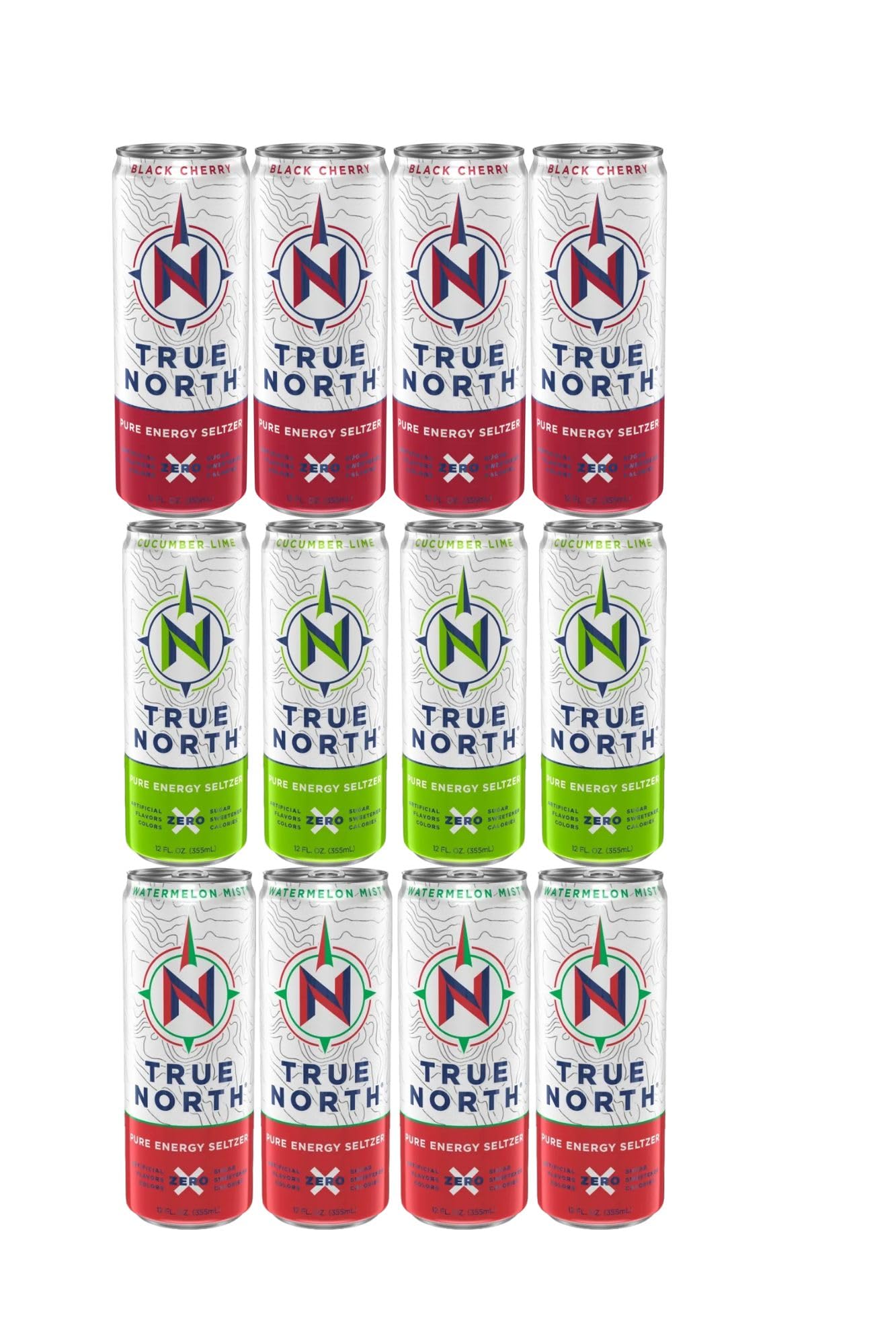 Cameo Selection - True N, Pure Energy Seltzer, 12oz Variety Pack (pack Of 12)